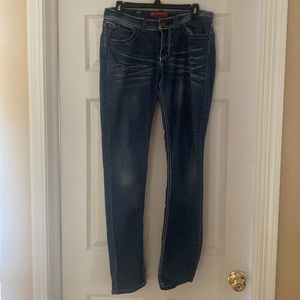 Size 11 Red Rivet Skinny Jeans